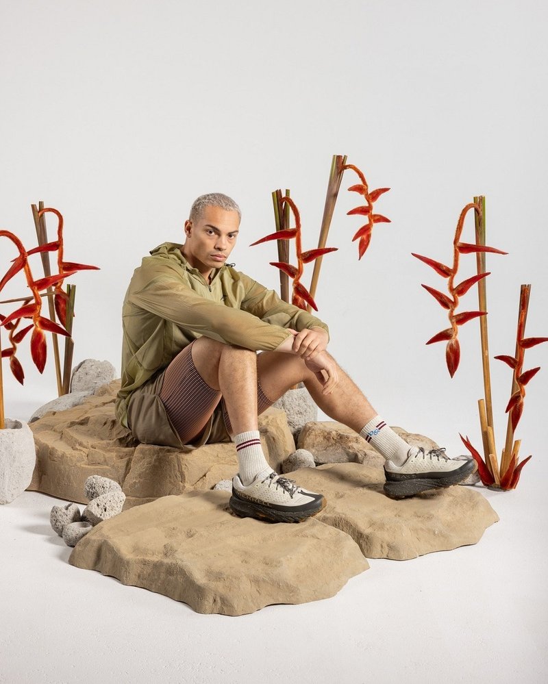 MERRELL AGILITY PEAK 5 Lightweight Outdoor Trail Running Shoes - Men's - Cloud Grey - รองเท้าวิ่งผู้ชาย - วัสดุอื่นๆ 