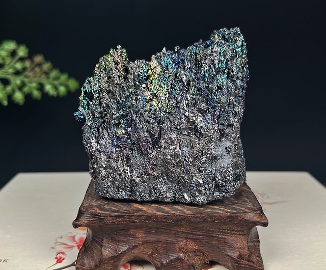 自然な色とりどりの鉱石の粗い石の装飾品は、緊張を和らげるために奇妙な石の装飾品の装飾用鉱物標本を作ります - ショップ setomastudio 置物  - Pinkoi