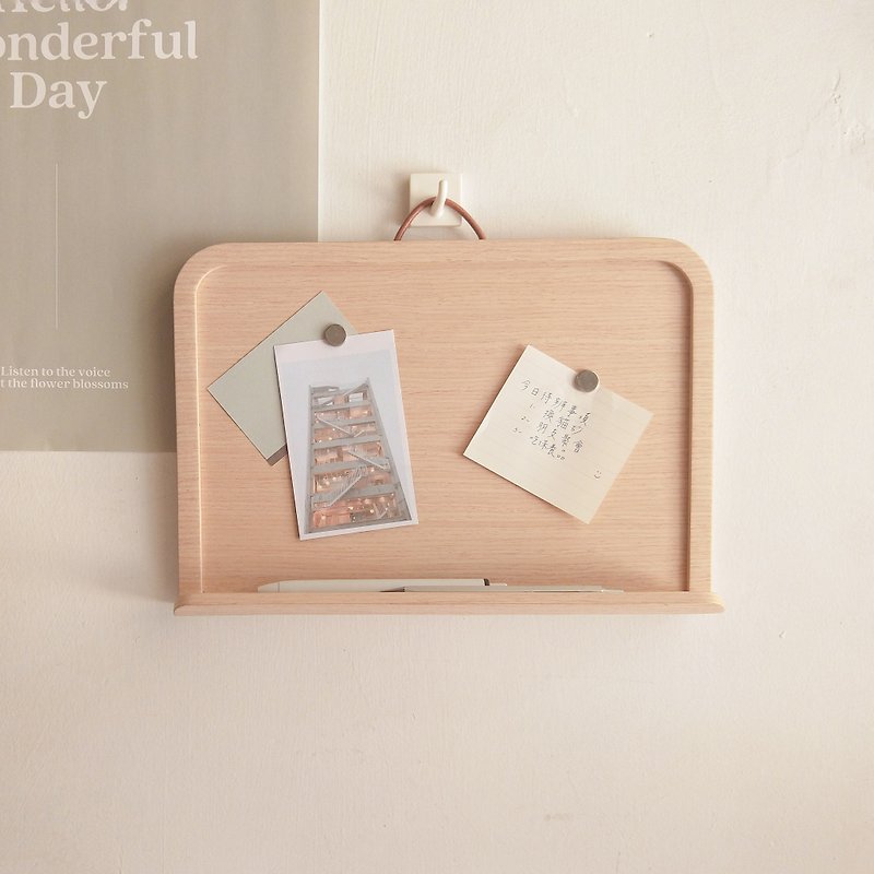 【WOOLI】Wooden magnetic message board-straight/horizontal∣size can be customized - กล่องเก็บของ - ไม้ สีกากี