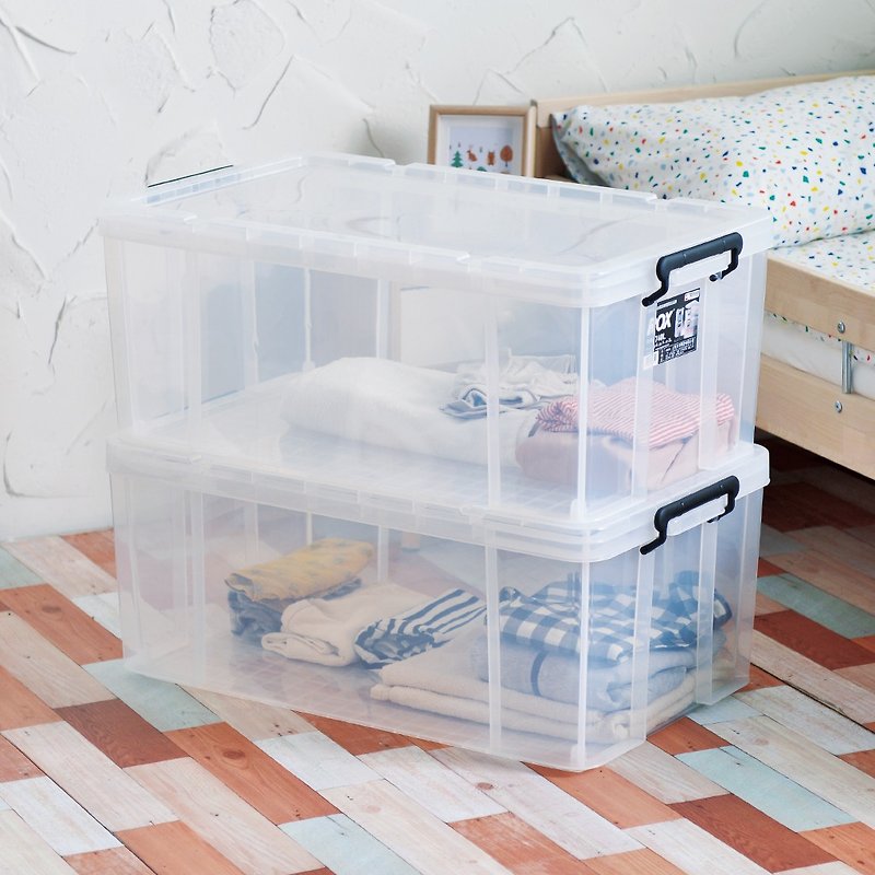 Japan Tianma ROX series 74 wide collapsible flip cover organizer-69L 2 into - Storage - Plastic Transparent