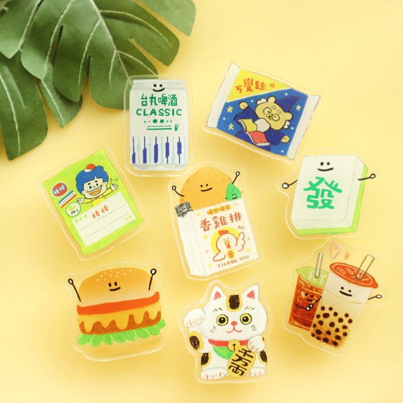 哩哩扣扣 / 磁鐵壓克力夾 (8圖)  SK-85 文件夾 封口夾 MEMO夾 - 文件夾/資料夾 - 塑膠 