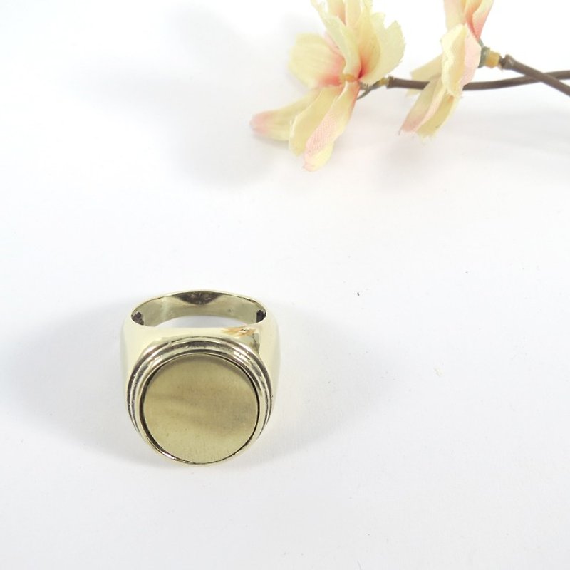 Round simple ring - 戒指 - 其他金屬 橘色