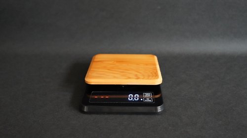 威力康創意 台灣檜木 咖啡香木頭香可計時的電子秤 多種材質
