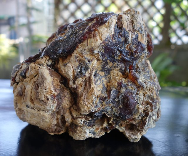 琥珀Amber 天然印尼琥珀原石860克原礦擺飾風水鎮宅開運小物- 設計館山