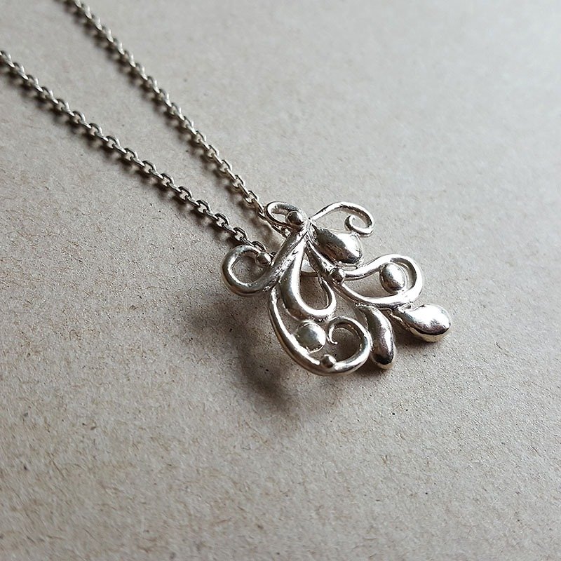 Spider Silver Necklace - Necklaces - Other Metals Silver