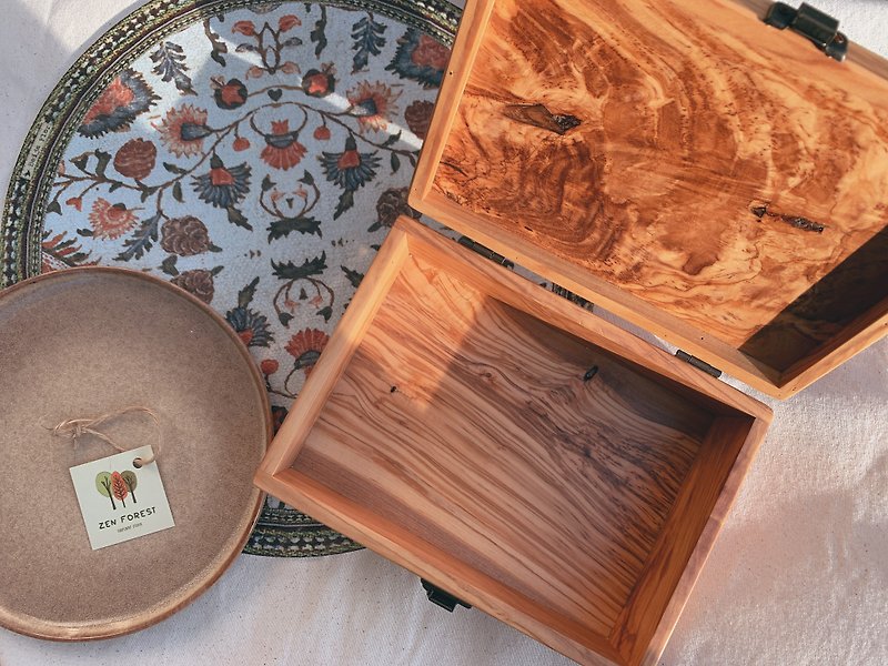Italian Zen Forest Olive Wood Essential Oil Storage Box - Fragrances - Wood Brown