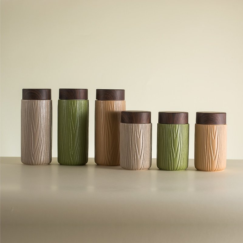 [Lubao LOHAS] Senhuo Portable Cup Matcha/Mont Brown/Caramel 300ML/330ML as you like - Pitchers - Porcelain Multicolor
