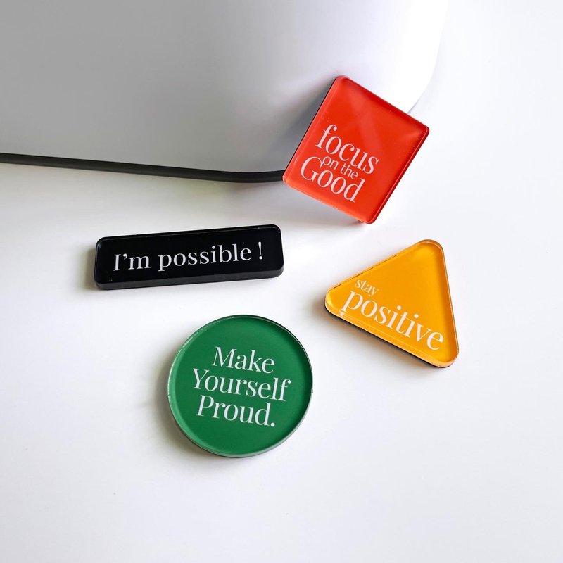 Affirmation Series Magnets - Magnets - Acrylic Multicolor