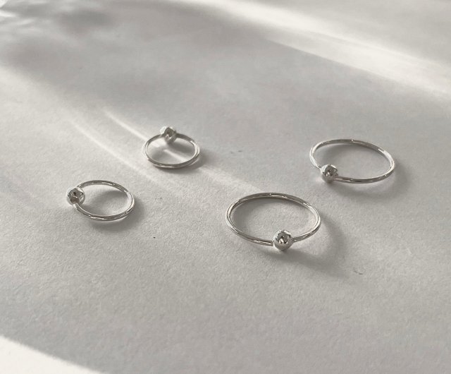 Minimalist sterling silver on sale earrings