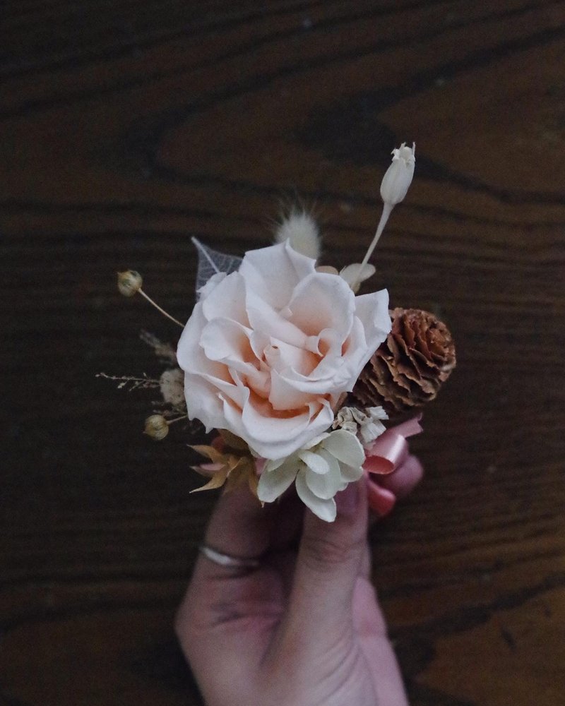 【客製化禮物】 Mini Bouquet- Appletea 婚禮小物- 蘋果茶 - 乾燥花/永生花 - 植物．花 