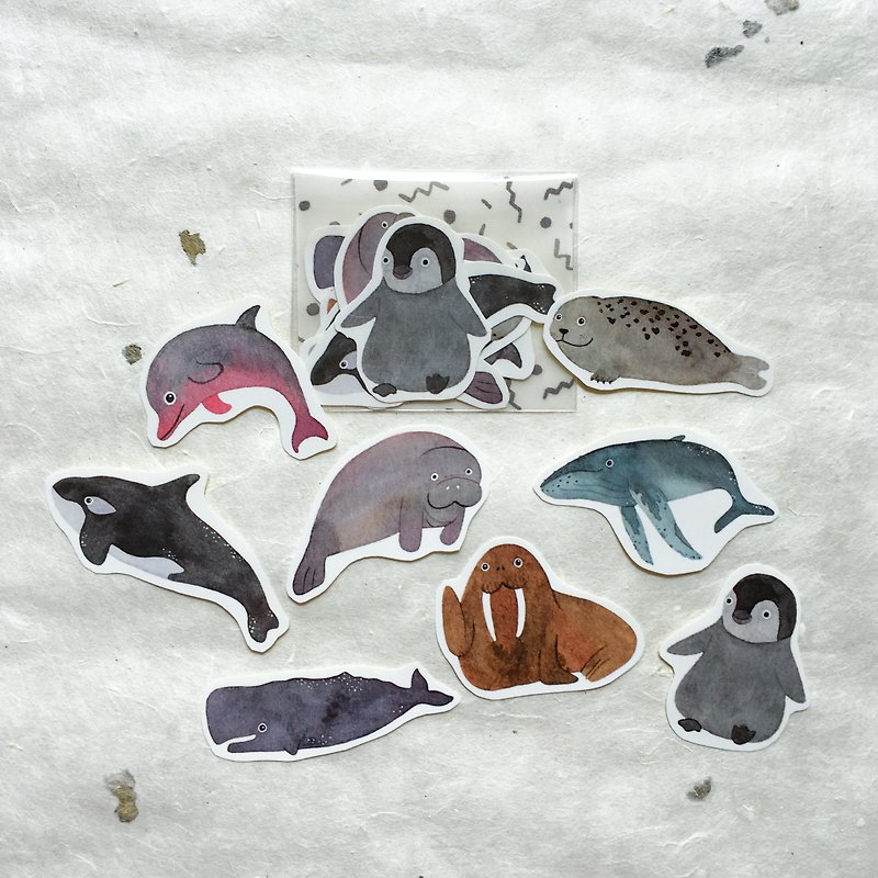Under the Sea - Sticker Pack - สติกเกอร์ - กระดาษ หลากหลายสี