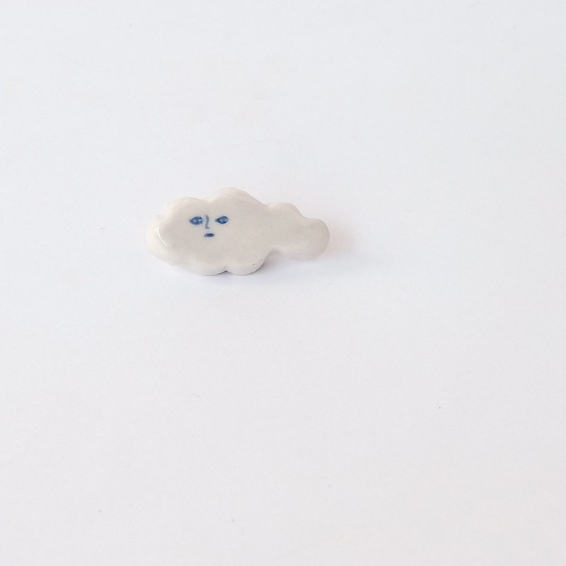 黑面白雲-無表情 / 筷子座 - 裝飾/擺設  - 瓷 白色