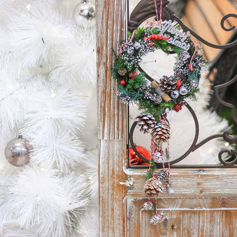 [12% off for two persons] Christmas limited Christmas wreath charm hand-made Christmas decoration DIY - จัดดอกไม้/ต้นไม้ - พืช/ดอกไม้ 