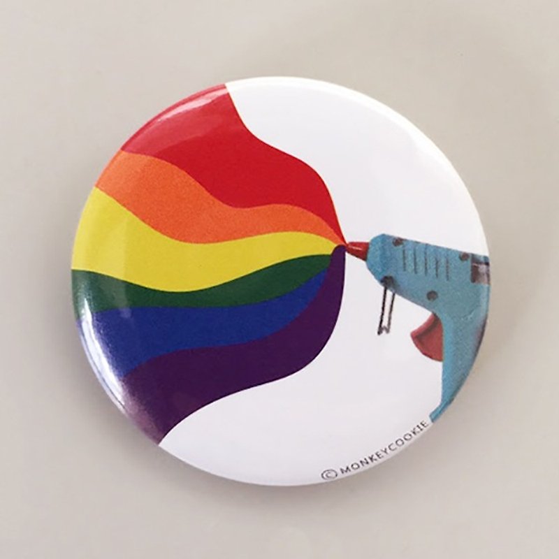 Badge Rainbow Sprays Joy | MonkeyCookie - Badges & Pins - Plastic Multicolor