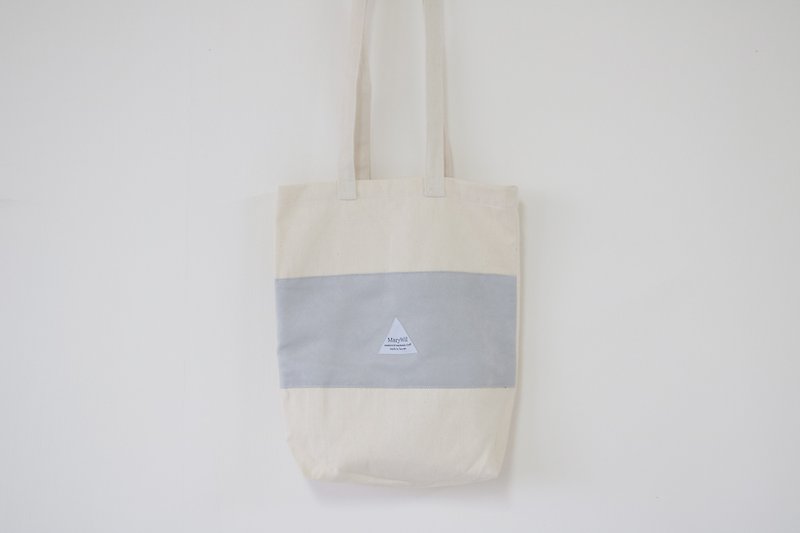 MaryWil-Your Lucky Canvas Gored Fashion Casual Shoulder Bag-Grey - กระเป๋าแมสเซนเจอร์ - ผ้าฝ้าย/ผ้าลินิน สีเทา