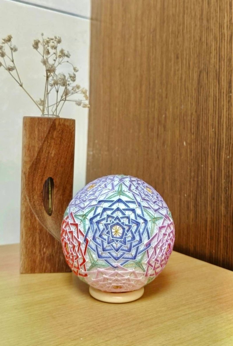 Hand knitting | Japanese crafts | Temari ball | Secret garden - ของวางตกแต่ง - ผ้าฝ้าย/ผ้าลินิน หลากหลายสี