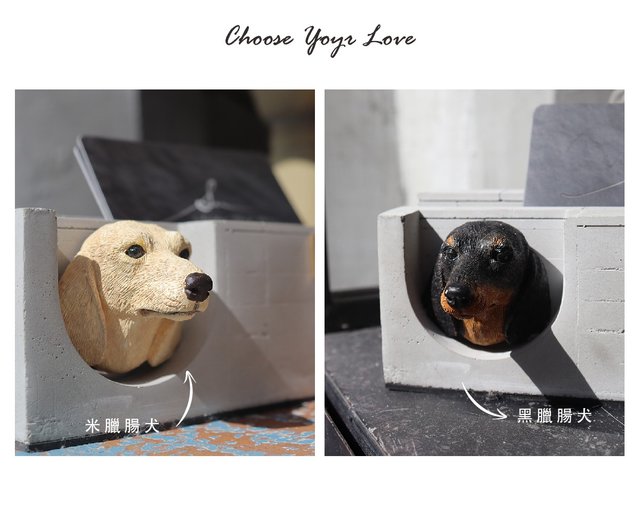 Dachshund business cheap card holder