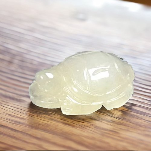 瓔珞珠寶盒 E.L.Jewelry Box 【吉祥‧長壽】冰種黃翡翡翠烏龜擺飾 | 天然緬甸玉A貨翡翠| 送禮