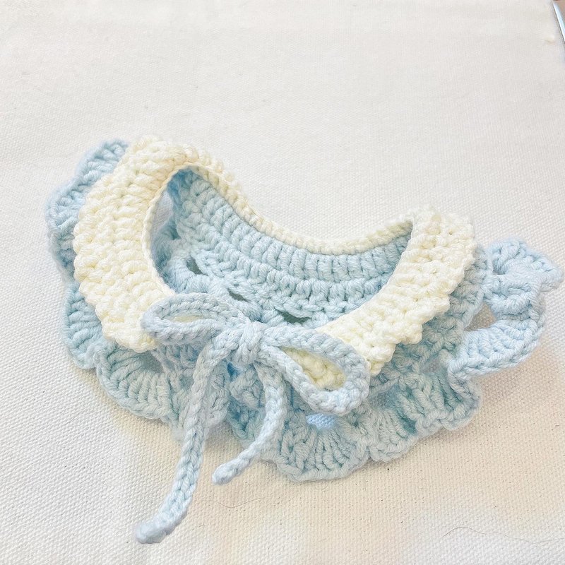 Handmade wool knitted ll pet knitted collar and scarf - ปลอกคอ - ผ้าฝ้าย/ผ้าลินิน หลากหลายสี