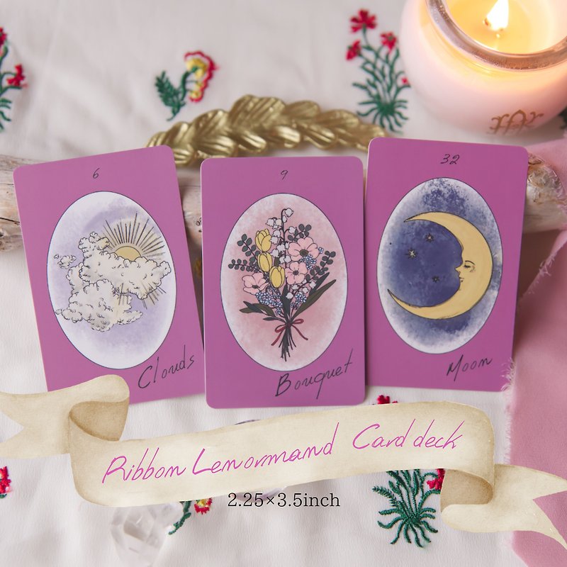ribbon lenormand card - Cards & Postcards - Paper Pink