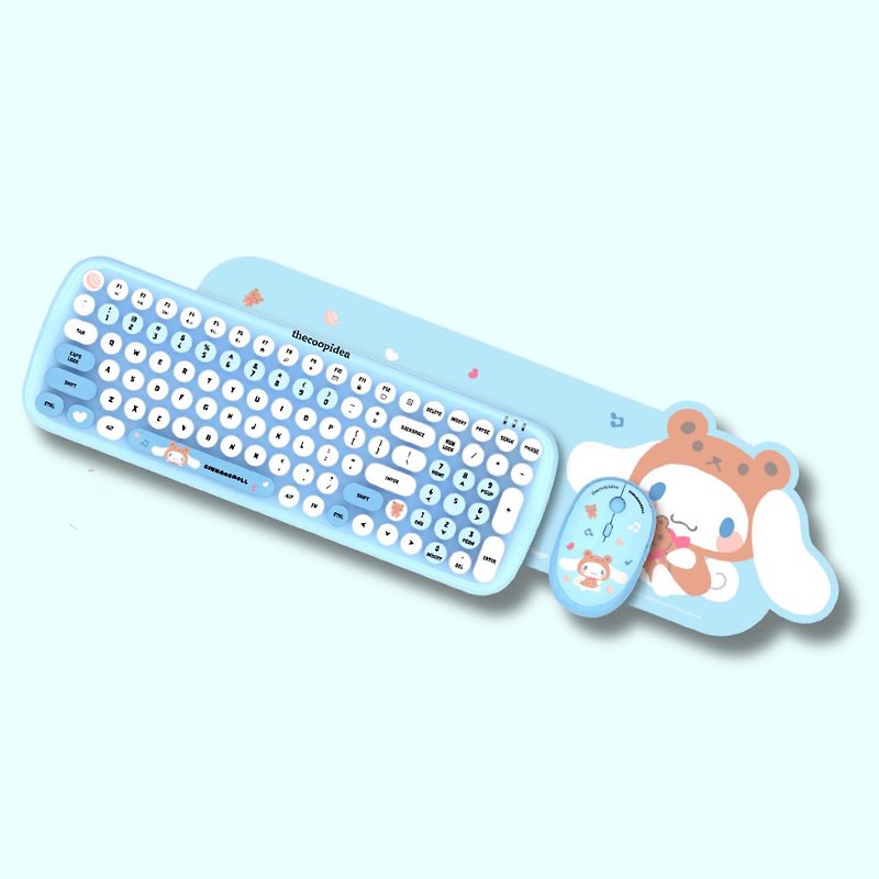 Cinnamoroll x thecoopidea TAPPY+ Limited Edition Wireless Keyboard and Mouse Set - Computer Accessories - Other Materials Blue