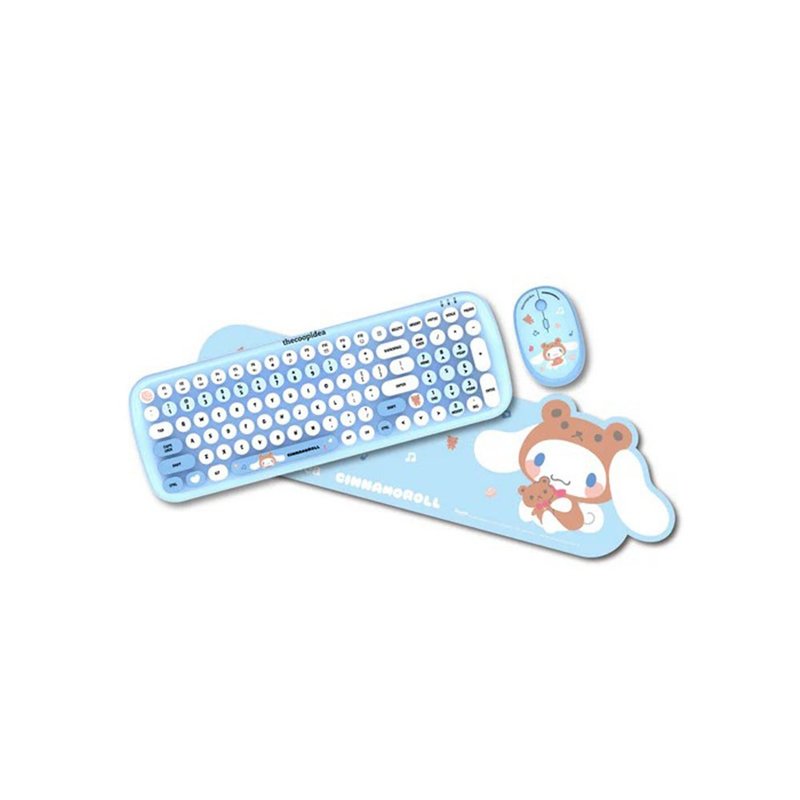 TAPPY+ 無線鍵盤及滑鼠套裝玉桂狗 Kuromi Cinnamoroll - 電腦配件 - 其他材質 藍色