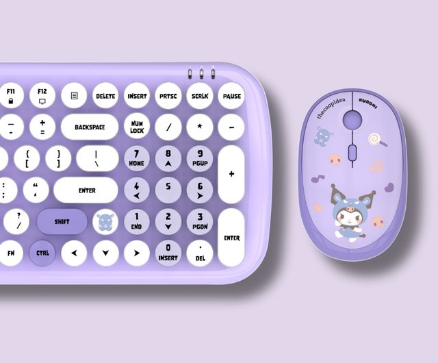 【数量限定】MINISO × サンリオコラボ♡ワイヤレスキーボードシナモン org.jpg