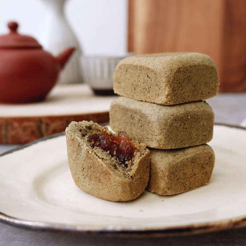 Tieguanyin Pineapple Cake - 8 pcs (box) - Handmade Cookies - Fresh Ingredients Khaki