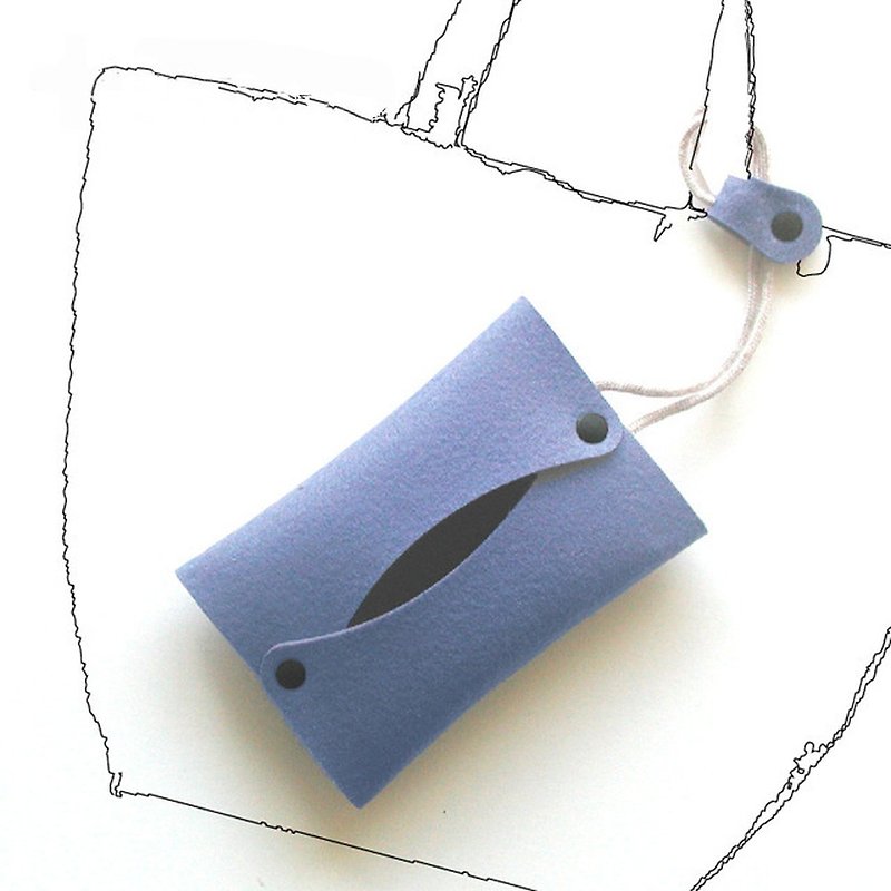 Strap pocket type blue - Other - Polyester Blue