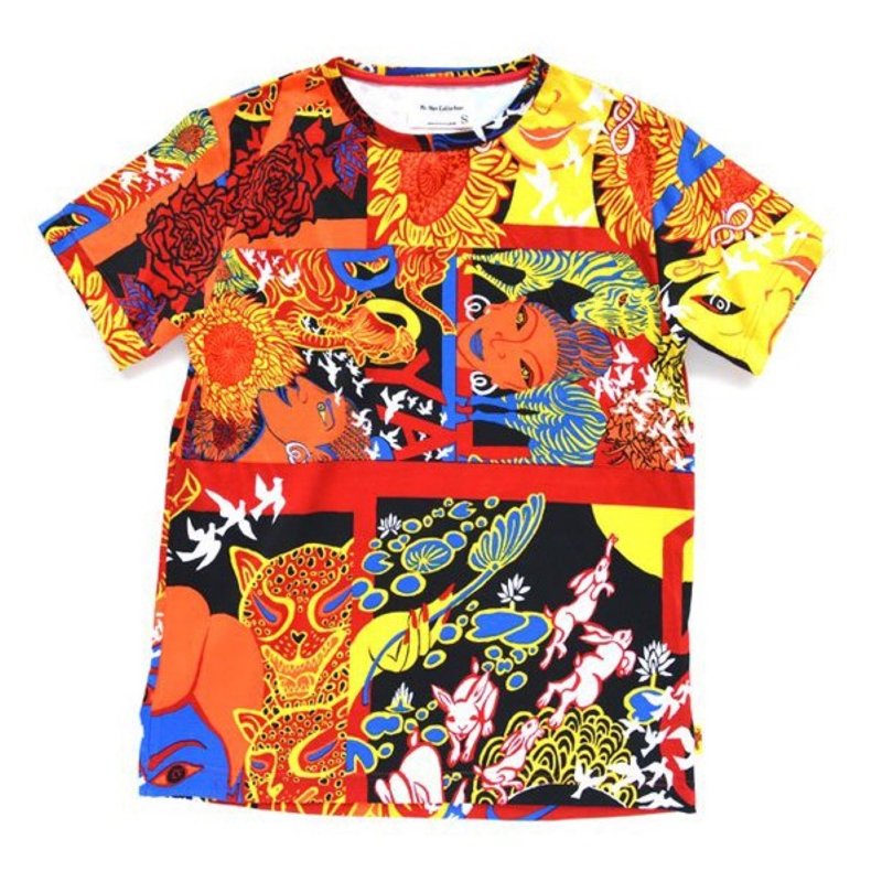 Heian BəRock Tee - Tシャツ - コットン・麻 多色