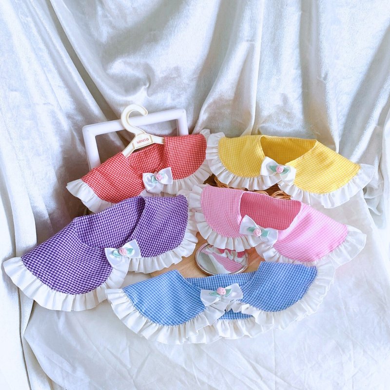 Hellopetty Collar in colorful colors - 項圈/牽繩 - 棉．麻 