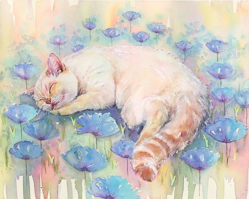 Custom Watercolor Pet Portrait | Pet portrait | Watercolor | Painting | Gift - 似顏繪/客製畫 - 紙 