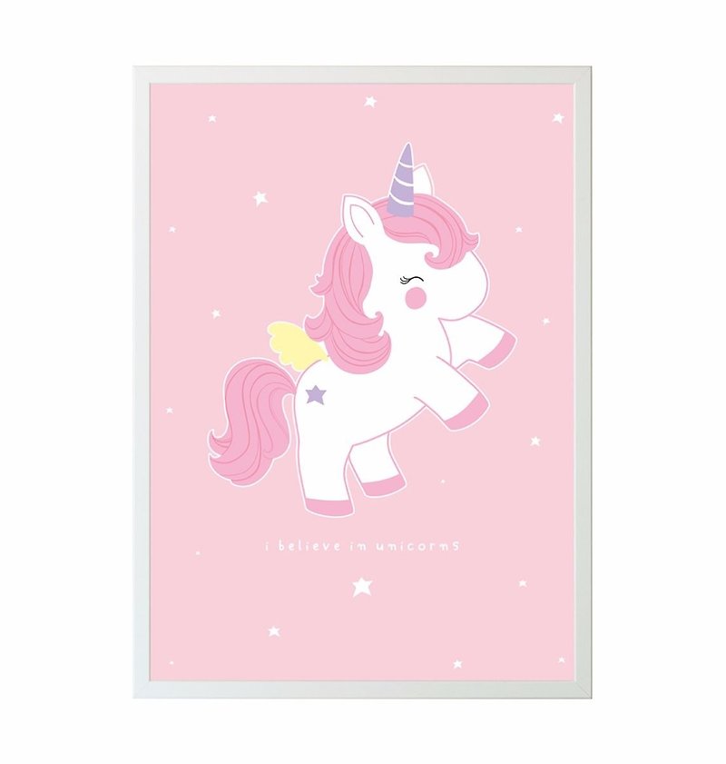 Poster: Baby Unicorn - Posters - Paper Multicolor