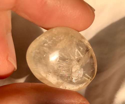 Could9Crystal 高質巴西天然黃水晶 黃晶 上帝的指紋 黃磷鐵礦水晶 原石水晶