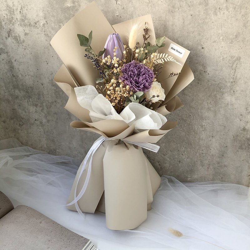 Carnation Everlasting Dried Bouquet Birthday Bouquet Valentine's Day Bouquet Mother's Day Gift Gift - Dried Flowers & Bouquets - Plants & Flowers 