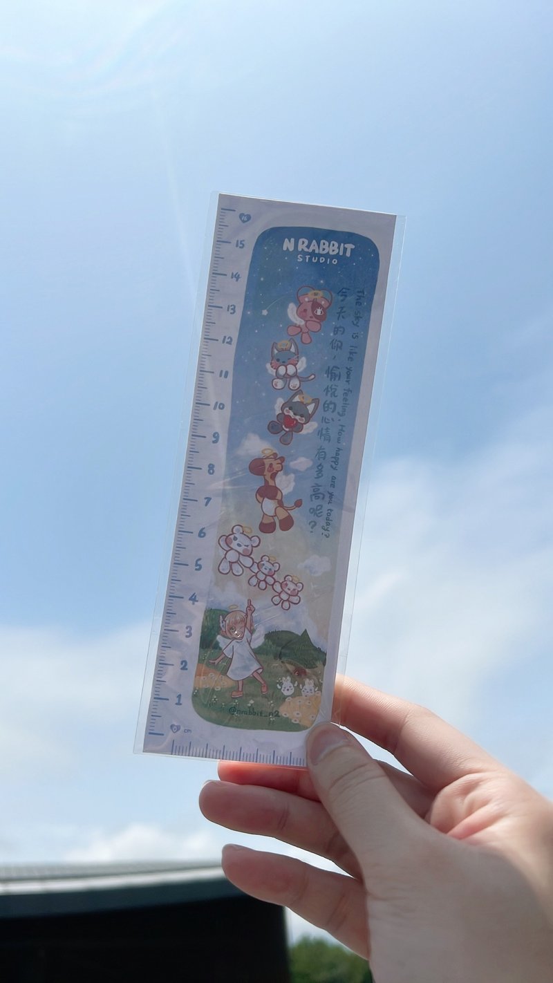 Ready Stock [N Rabbit Studio] How good are you in your mood today - Original creator of Bookmark Ruler Cultural Creation - Bookmarks - Paper 