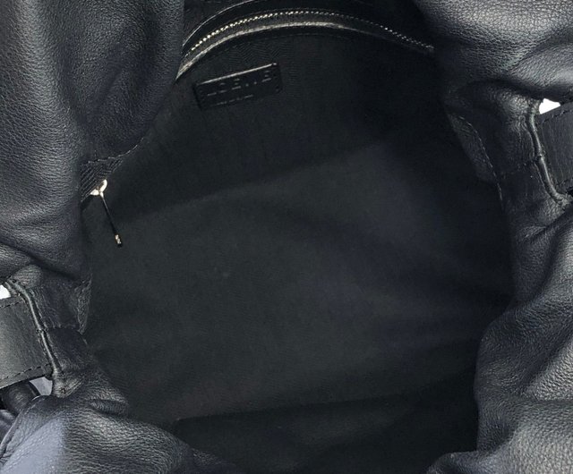 日本直送 名牌中古包 】LOEWE ロエベ フラメンコノット レザー 巾着