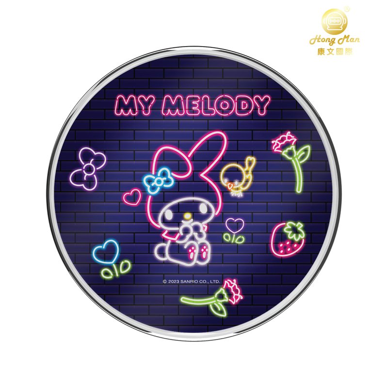 【Hong Man】Sanrio 10W Fast Charging Wireless Charging Pad Neon Melody - ที่ชาร์จไร้สาย - พลาสติก สีน้ำเงิน