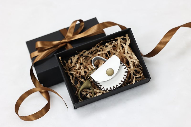 Handmade pendant small bag_gift box packaging_vegetarian leather - Keychains - Waterproof Material 