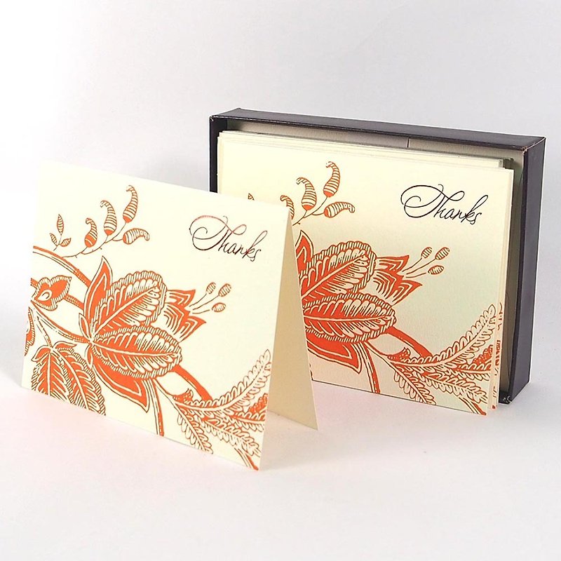 Box Card - Pattern 10 Into [Hallmark - Card Infinite Thanks/Multipurpose] - Cards & Postcards - Paper Red