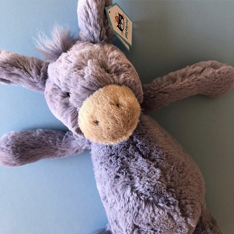 Bashful Donkey 小毛驢 31cm - 公仔模型 - 聚酯纖維 藍色