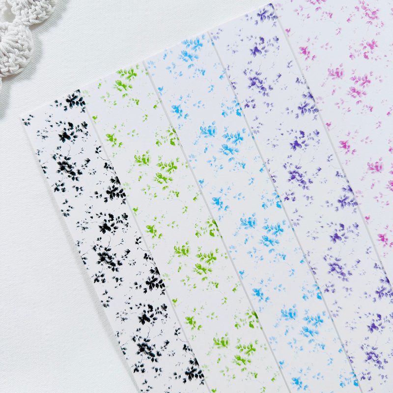 Small flower background paper - 貼紙 - 其他材質 