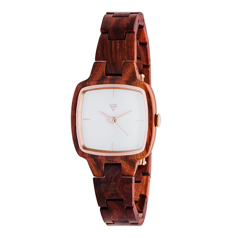 KERBHOLZ - Wood Watch - GRETA - Rosewood (female) (28mm) - นาฬิกาผู้หญิง - ไม้ สีนำ้ตาล