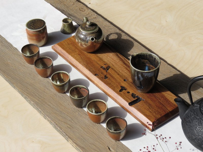 HO MOOD 解構系列—手作 原木茶盤(三十三) - 杯墊 - 木頭 咖啡色