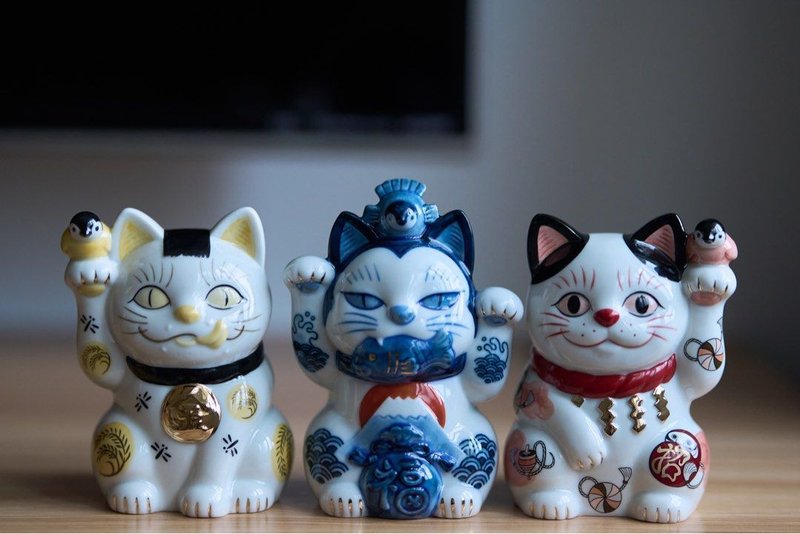 AKOMEYA TOKYO | 石黒亜矢子 瀬戸貓 11cm - 擺飾/家飾品 - 陶 黑色
