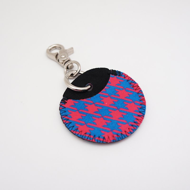 BLR gogoro鑰匙圈 保護套 千鳥紋 系列 - 鑰匙圈/鑰匙包 - 聚酯纖維 紅色