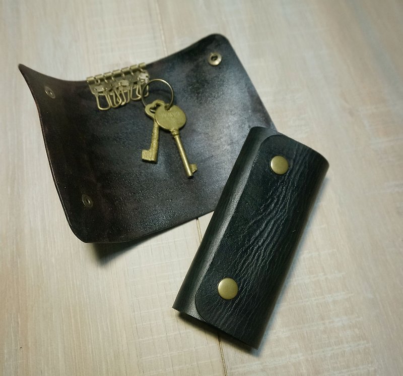 SIENNA leather key bag - ที่ห้อยกุญแจ - หนังแท้ สีนำ้ตาล