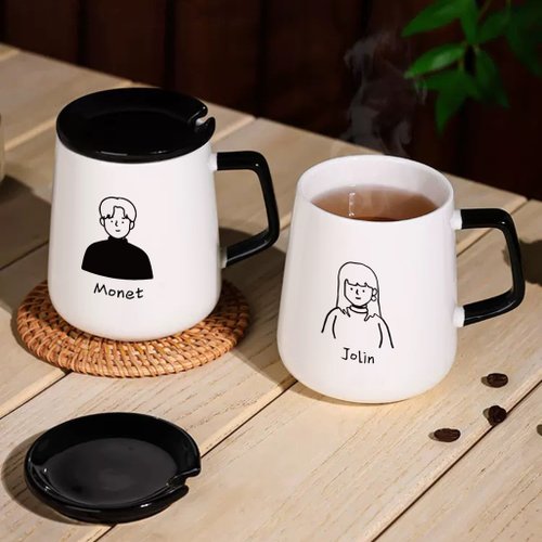 名入れ可能 アメリカンヴィンテージ風セラミックマグカップ 個性