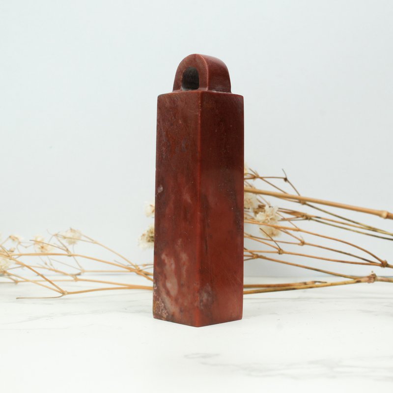 客製化手工印章-|老撾石印鈕-1.6 x 1.7 CM||手工篆刻印章 - 印章/印台 - 石頭 