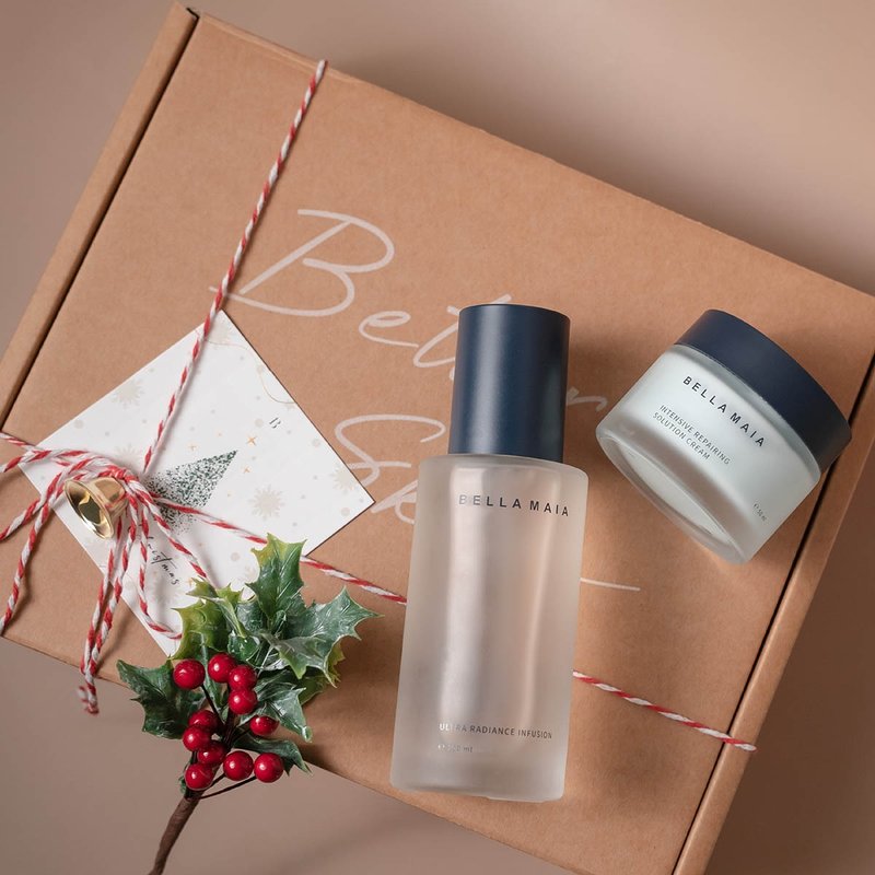 [Christmas Gift Box] Firming Moisturizing Water Gel 100ml + Blue Bronze Peptide Anti-Wrinkle Cream 50ml - อื่นๆ - วัสดุอื่นๆ 